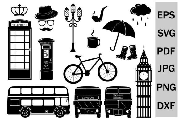 A London-Inspired Graphics Asset for Crafts and Branding