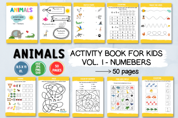 A Professional Designer's Review of the Animals Activity Book K Graphics Asset