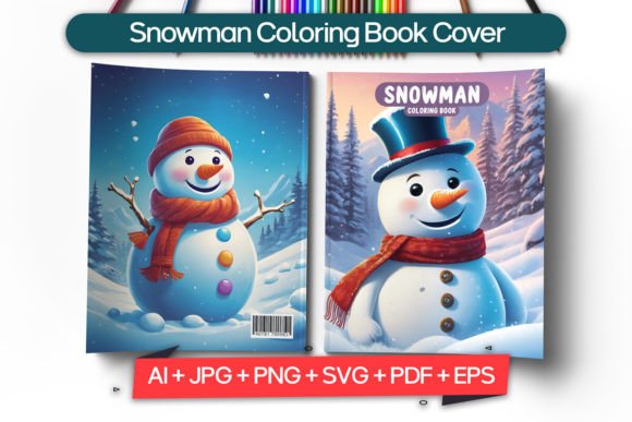 A Professional Look at the Snowman Coloring Book Cover Embroidery Design