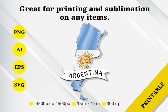 A Professional Review of the Argentina Map Flag Graphics Asset