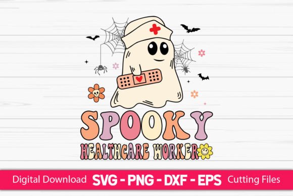 A Spooky Healthcare Worker Graphic for Crafty & Editorial Use