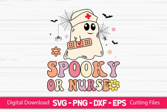 A Spooky Nurse Graphic for Crafting Seasonal Magic