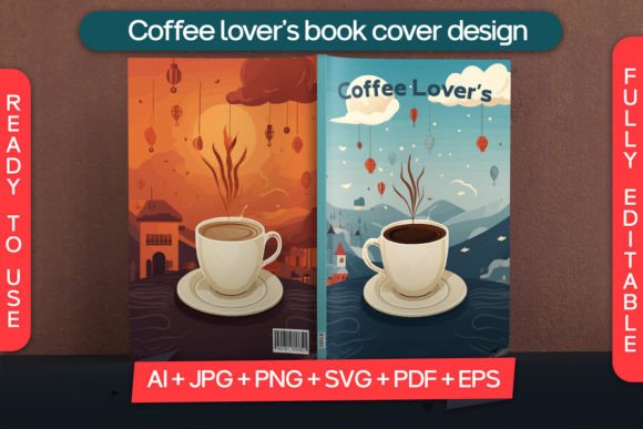 Coffee Lover Book Cover Graphics for Crafted Brand Projects