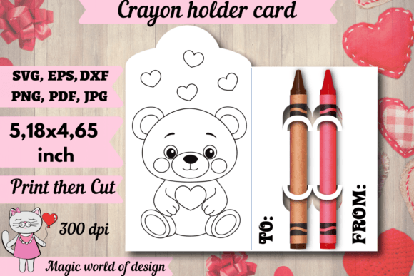 Crafting Valentine Graphics: A Bear Coloring Card Review