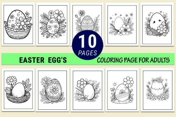 Evaluating Easter Eggs Coloring Pages for Embroidery Projects