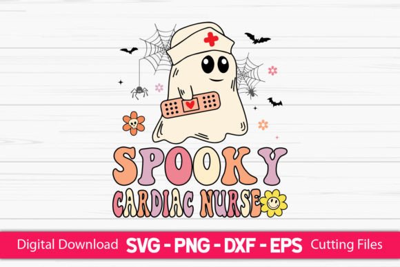 Evaluating the Spooky Cardiac Nurse Graphics for Crafts and Brand Design