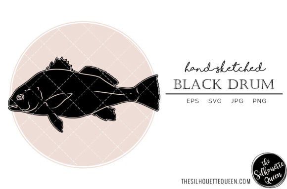 Integrating a Hand-Sketched Black Drum Graphic for Coastal Branding