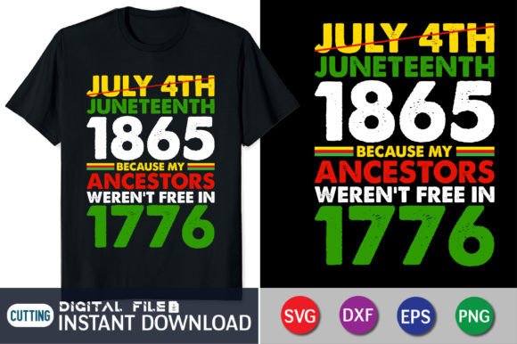 July 4th Juneteenth Freedom Graphics for Craft-Based Brands