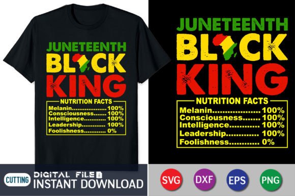 Juneteenth Black King Nutritional Facts Embroidery Review