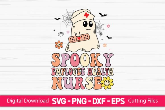 Spooky Employee Health Nurse Graphics for Creative Crafts