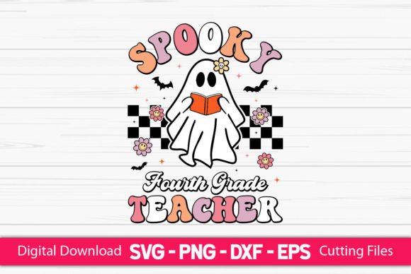Spooky Fourth Grade Teacher Graphics for Craft-Based Content