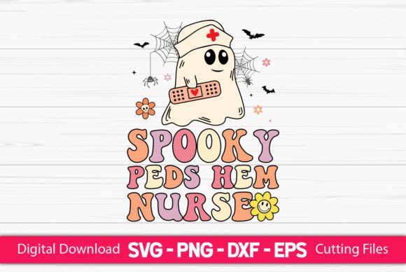 Spooky Peds Hem Nurse: A Graphic Asset for Crafting Seasonal Products