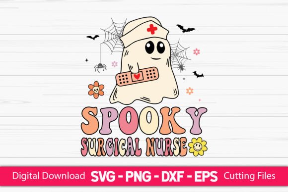 Spooky Surgical Nurse: A Graphic Asset for Halloween Crafts